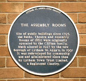 Assembly Rooms plaque