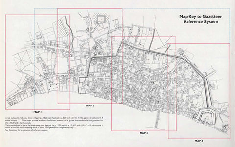 HTT-Atlas-Vol3-TownMap-Map Key for Maps of London c.1520 Maps 1-4.jpg