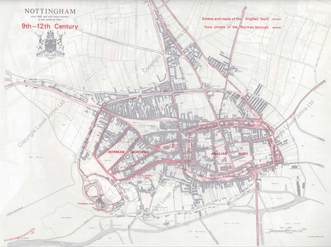 HTT-Town-Nottingham-03-Map 3 Nottingham 9th to 12th centuries.jpg